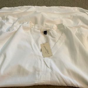 UNWORN Plus Size White Short Dress
